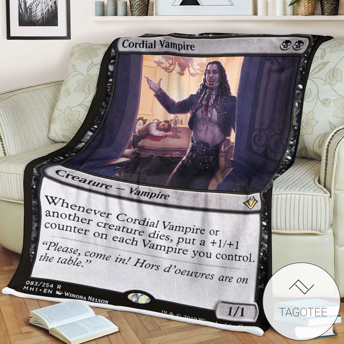 Mh1 83 Cordial Vampire Mtg Game Magic The Gathering Blanket Mh1 83 Cordial Vampire Mtg Game Magic The Gathering Blanket