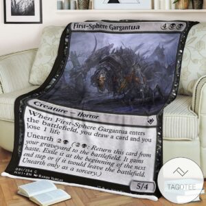 Mh1 91 First Sphere Gargantua Mtg Game Magic The Gathering Blanket