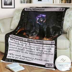 Mh2 110 Young Necromancer Mtg Game Magic The Gathering Blanket