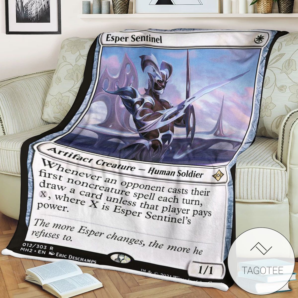 Mh2 12 Esper Sentinel Mtg Game Magic The Gathering Blanket Mh2 12 Esper Sentinel Mtg Game Magic The Gathering Blanket