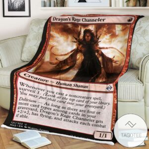 Mh2 121 Dragon S Rage Channeler Mtg Game Magic The Gathering Blanket