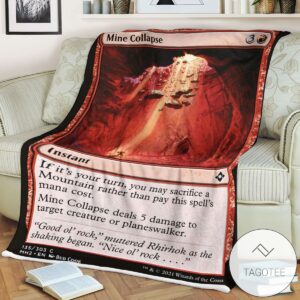 Mh2 135 Mine Collapse Mtg Game Magic The Gathering Blanket