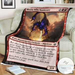 Mh2 136 Mount Velus Manticore Mtg Game Magic The Gathering Blanket