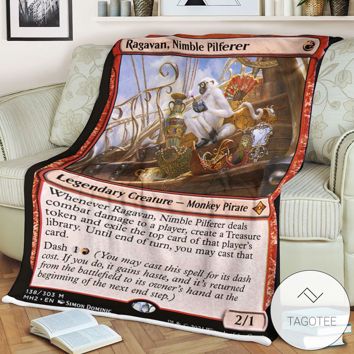 Mh2 138 Ragavan Nimble Pilferer Mtg Game Magic The Gathering Blanket Mh2 138 Ragavan Nimble Pilferer Mtg Game Magic The Gathering Blanket