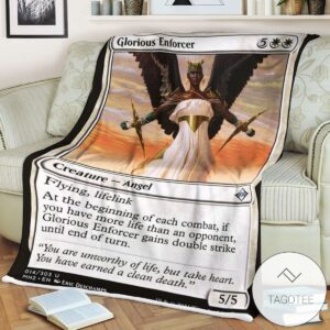 Mh2 14 Glorious Enforcer Mtg Game Magic The Gathering Blanket