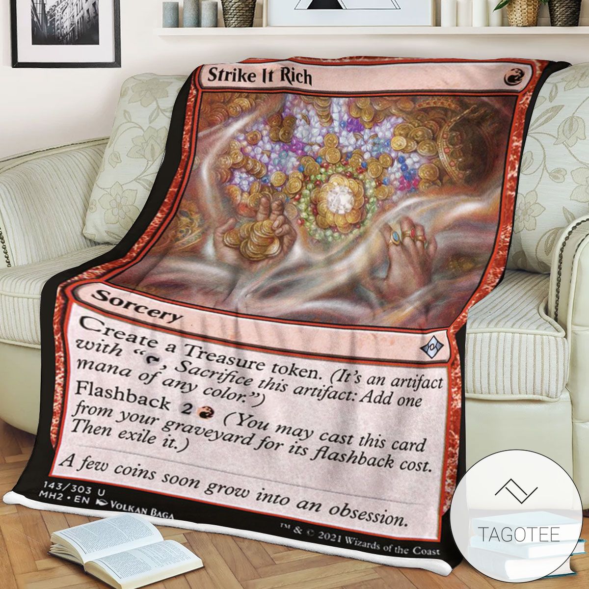 Mh2 143 Strike It Rich Mtg Game Magic The Gathering Blanket Mh2 143 Strike It Rich Mtg Game Magic The Gathering Blanket