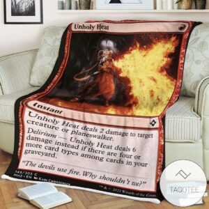 Mh2 145 Unholy Heat Mtg Game Magic The Gathering Blanket