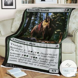 Mh2 149 Bannerhide Krushok Mtg Game Magic The Gathering Blanket
