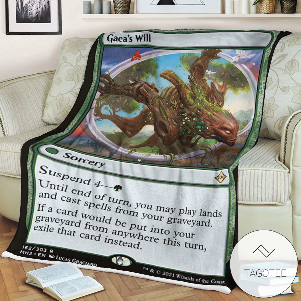 Mh2 162 Gaea S Will Mtg Game Magic The Gathering Blanket Mh2 162 Gaea S Will Mtg Game Magic The Gathering Blanket