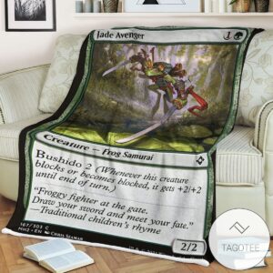 Mh2 167 Jade Avenger Mtg Game Magic The Gathering Blanket