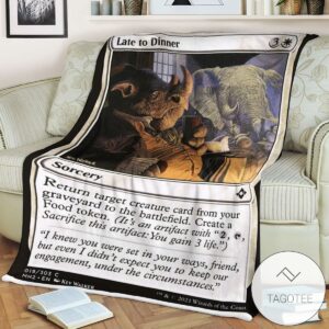 Mh2 19 Late To Dinner Mtg Game Magic The Gathering Blanket
