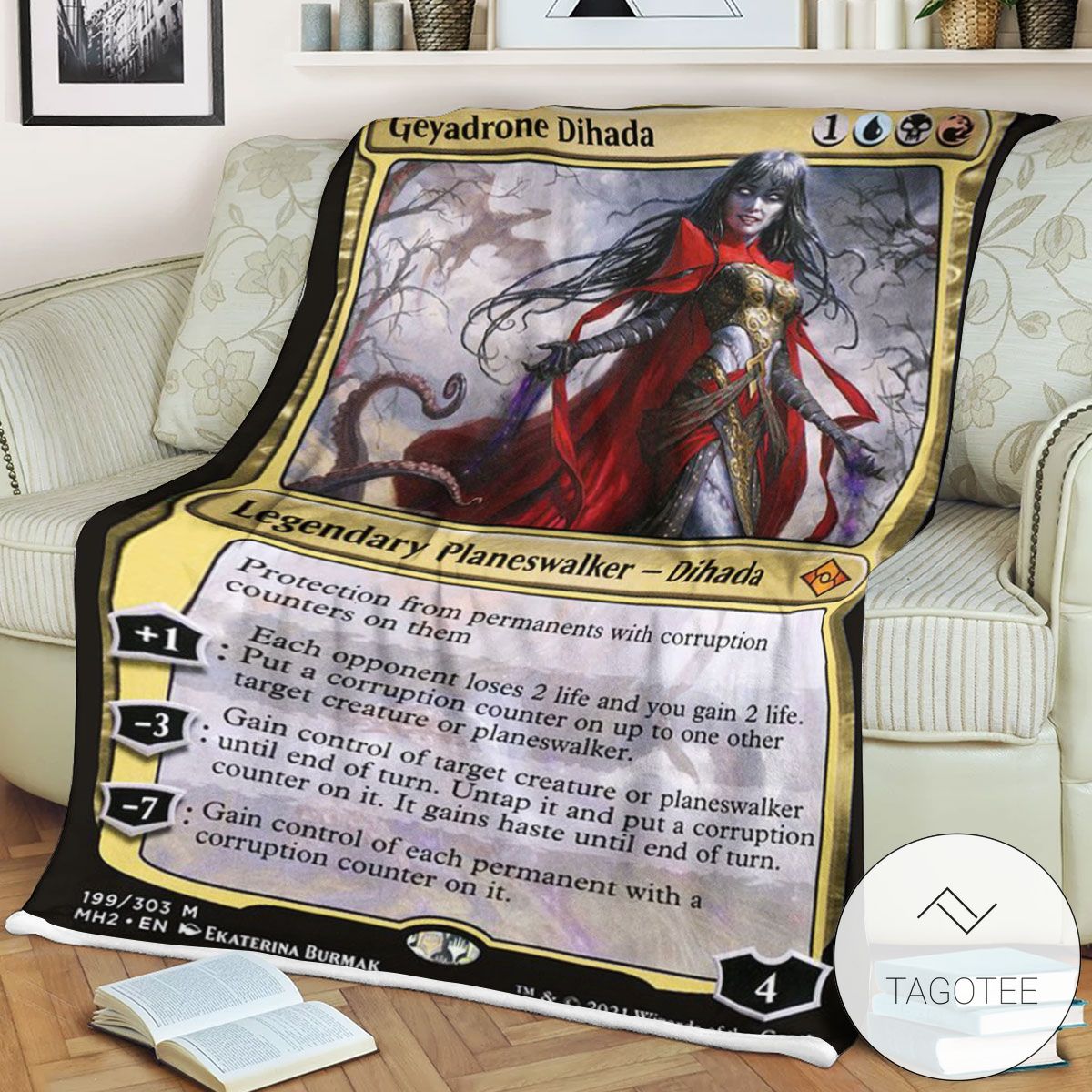 Mh2 199 Geyadrone Dihada Mtg Game Magic The Gathering Blanket Mh2 199 Geyadrone Dihada Mtg Game Magic The Gathering Blanket
