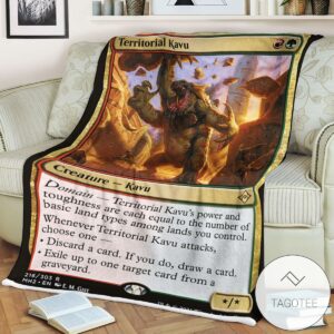 Mh2 216 Territorial Kavu Mtg Game Magic The Gathering Blanket