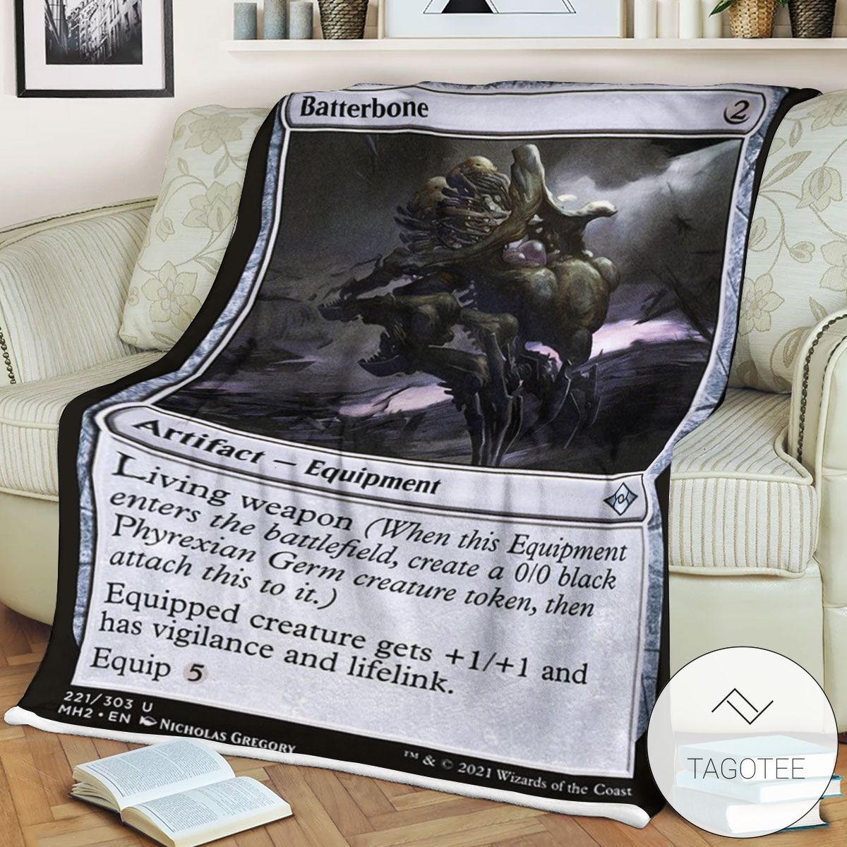 Mh2 221 Batterbone Mtg Game Magic The Gathering Blanket Mh2 221 Batterbone Mtg Game Magic The Gathering Blanket