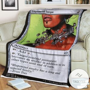 Mh2 228 Liquimetal Torque Mtg Game Magic The Gathering Blanket