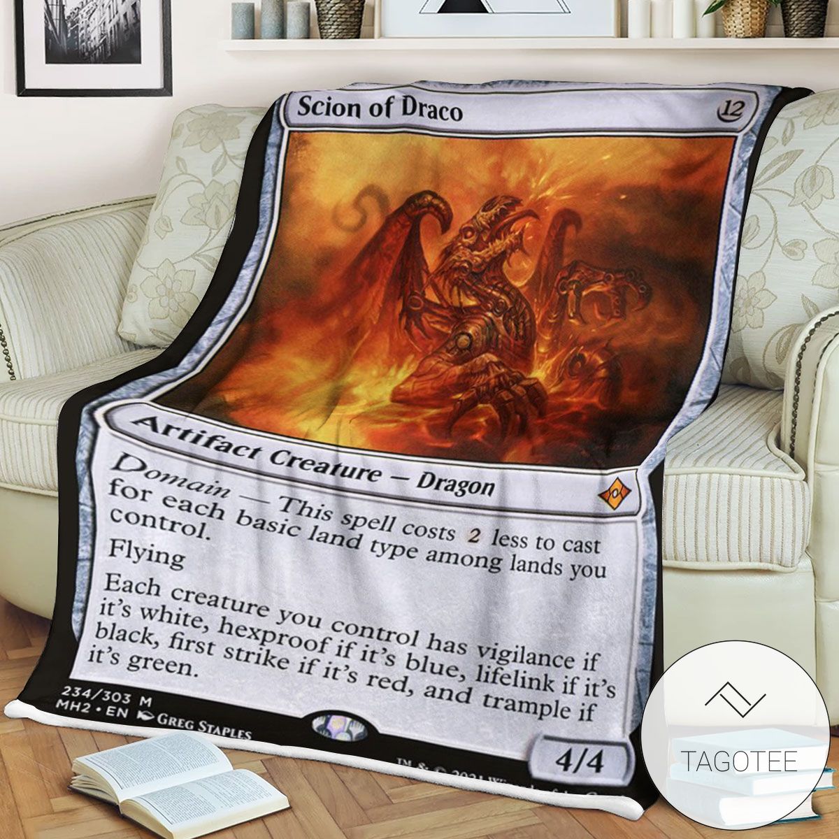 Mh2 234 Scion Of Draco Mtg Game Magic The Gathering Blanket Mh2 234 Scion Of Draco Mtg Game Magic The Gathering Blanket