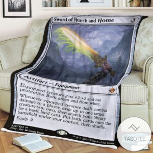 Mh2 238 Sword Of Hearth And Home Mtg Game Magic The Gathering Blanket