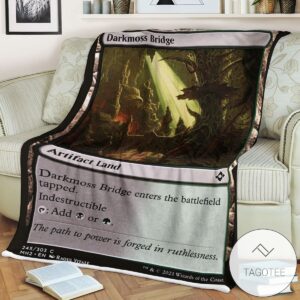 Mh2 245 Darkmoss Bridge Mtg Game Magic The Gathering Blanket