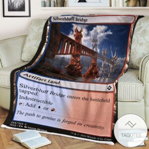 Mh2 255 Silverbluff Bridge Mtg Game Magic The Gathering Blanket