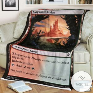 Mh2 256 Slagwoods Bridge Mtg Game Magic The Gathering Blanket