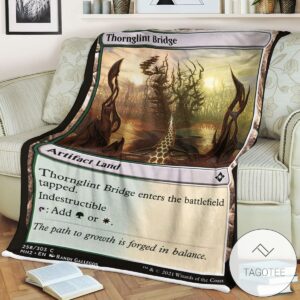 Mh2 258 Thornglint Bridge Mtg Game Magic The Gathering Blanket