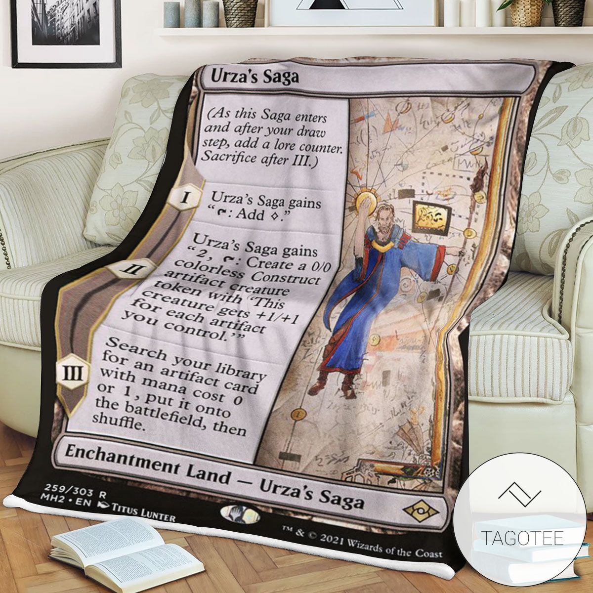 Mh2 259 Urza S Saga Mtg Game Magic The Gathering Blanket Mh2 259 Urza S Saga Mtg Game Magic The Gathering Blanket