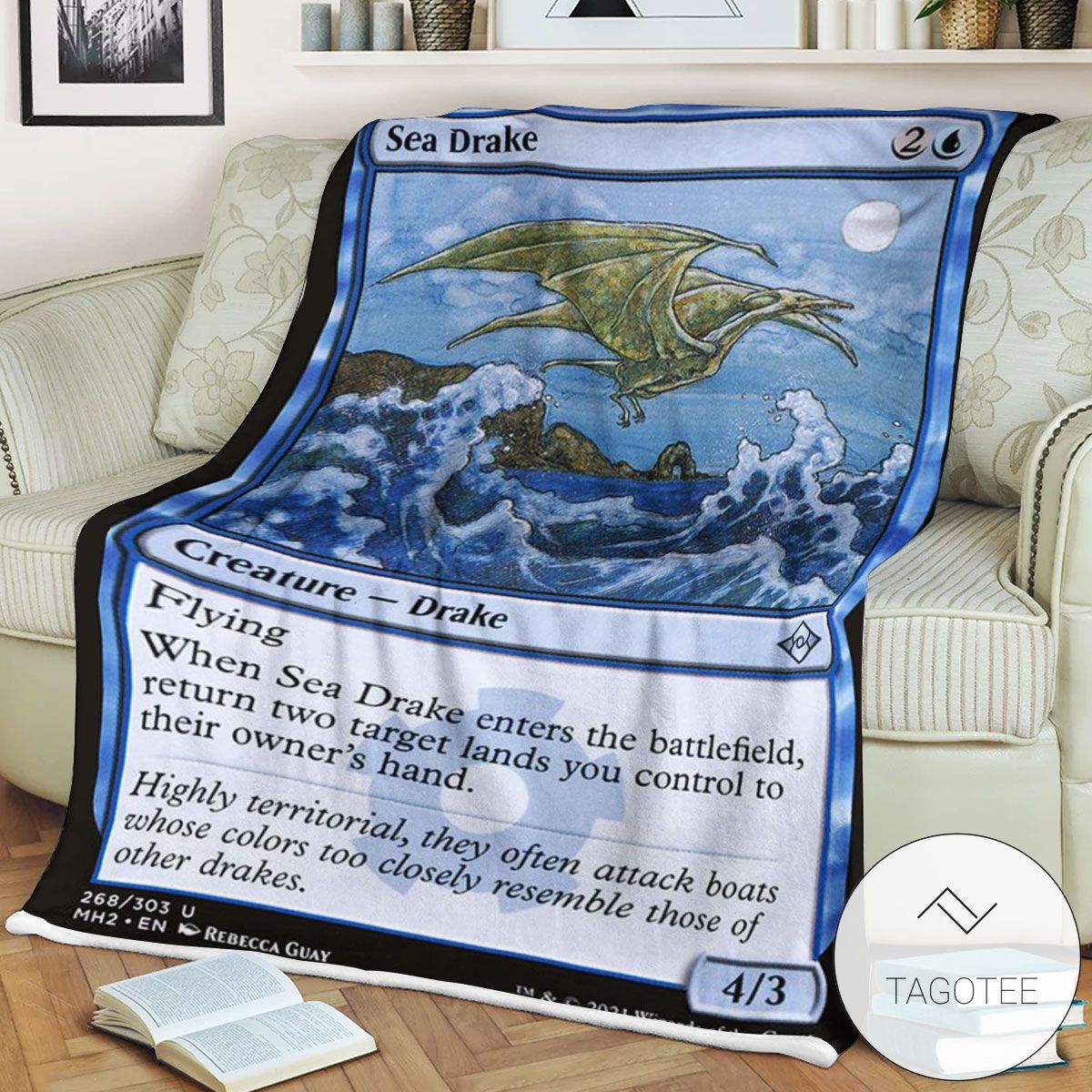 Mh2 268 Sea Drake Mtg Game Magic The Gathering Blanket Mh2 268 Sea Drake Mtg Game Magic The Gathering Blanket