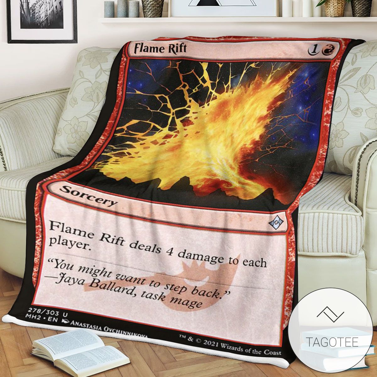 Mh2 278 Flame Rift Mtg Game Magic The Gathering Blanket Mh2 278 Flame Rift Mtg Game Magic The Gathering Blanket