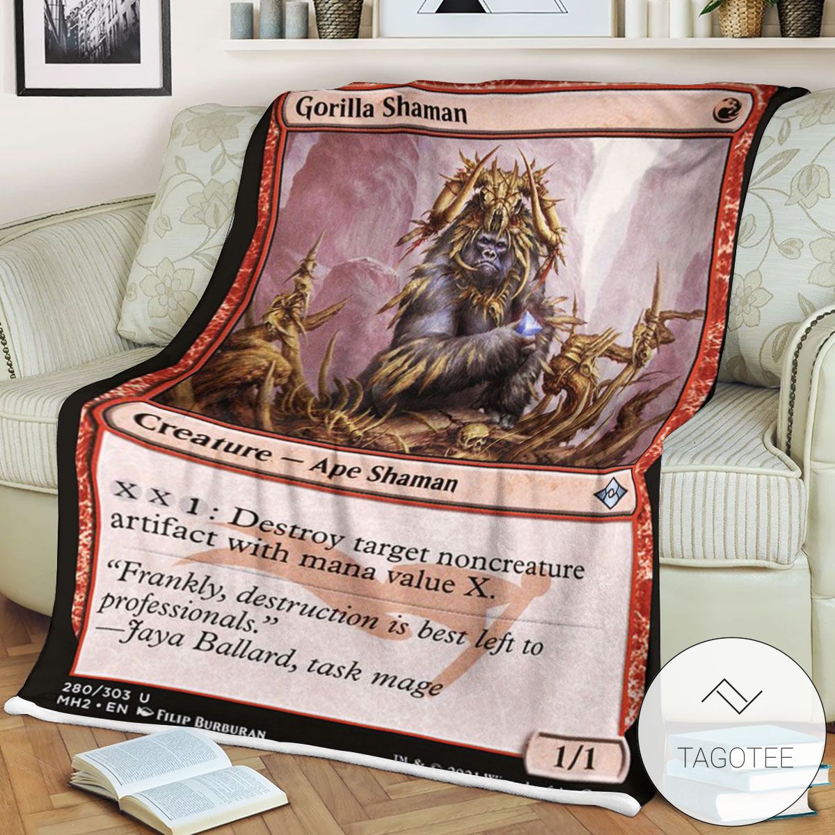 Mh2 280 Gorilla Shaman Mtg Game Magic The Gathering Blanket Mh2 280 Gorilla Shaman Mtg Game Magic The Gathering Blanket