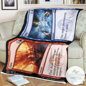 Mh2 290 Fire Mtg Game Magic The Gathering Blanket