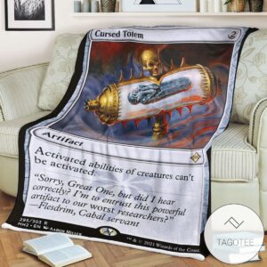 Mh2 295 Cursed Totem Mtg Game Magic The Gathering Blanket