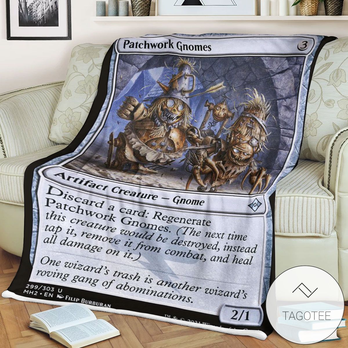 Mh2 299 Patchwork Gnomes Mtg Game Magic The Gathering Blanket Mh2 299 Patchwork Gnomes Mtg Game Magic The Gathering Blanket
