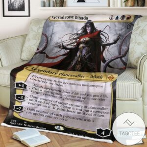 Mh2 305 Geyadrone Dihada Mtg Game Magic The Gathering Blanket