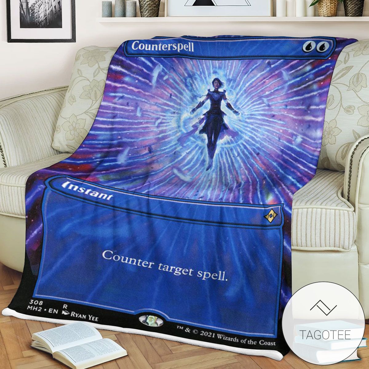 Mh2 308 Counterspell Mtg Game Magic The Gathering Blanket Mh2 308 Counterspell Mtg Game Magic The Gathering Blanket