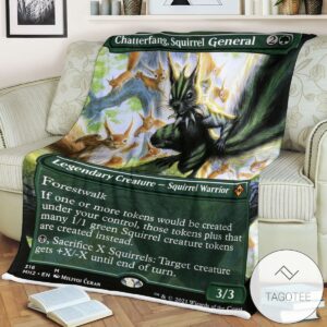 Mh2 316 Chatterfang Squirrel General Mtg Game Magic The Gathering Blanket