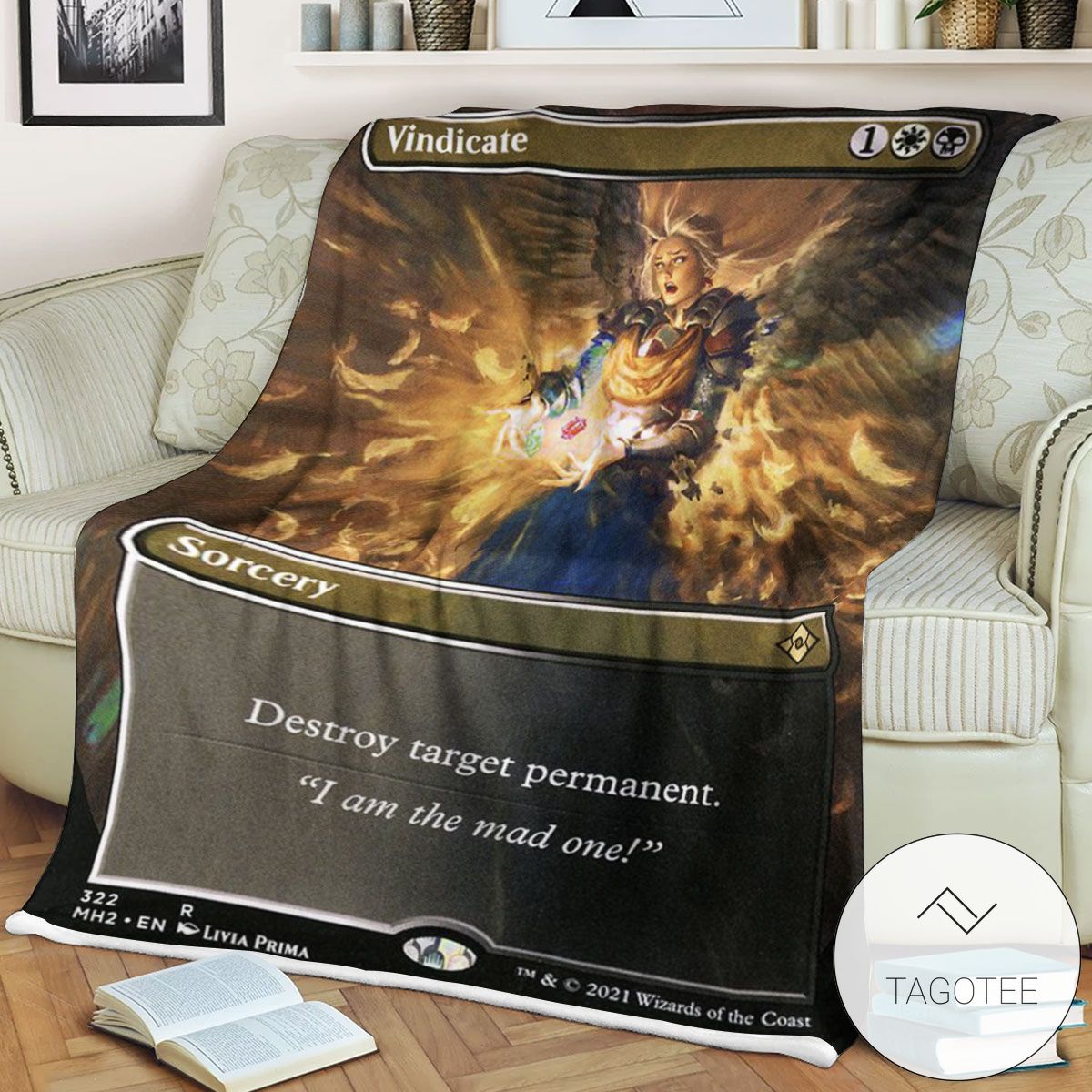 Mh2 322 Vindicate Mtg Game Magic The Gathering Blanket Mh2 322 Vindicate Mtg Game Magic The Gathering Blanket