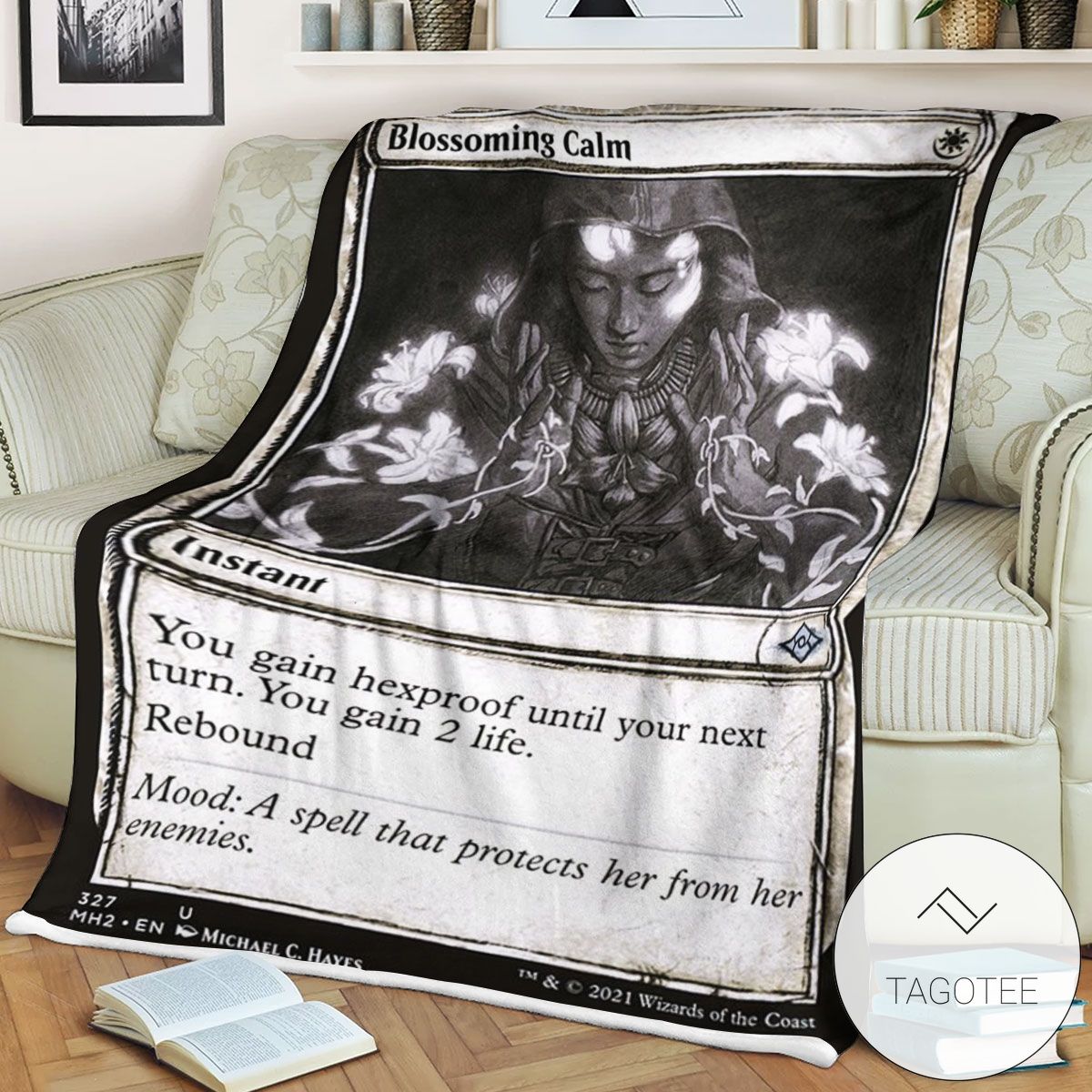 Mh2 327 Blossoming Calm Mtg Game Magic The Gathering Blanket Mh2 327 Blossoming Calm Mtg Game Magic The Gathering Blanket