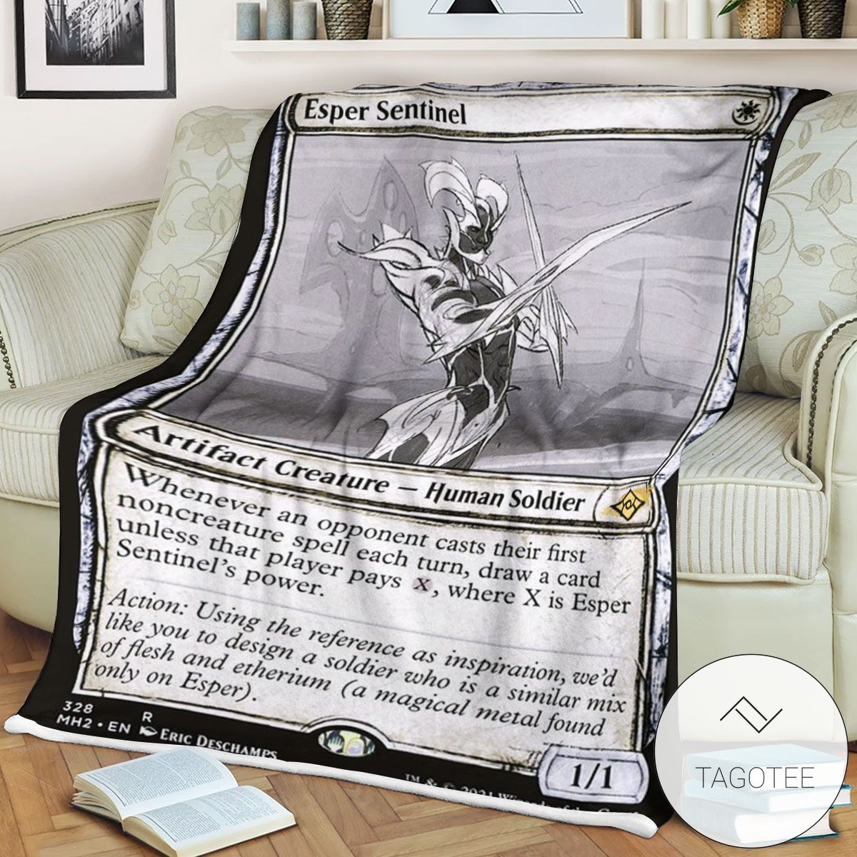 Mh2 328 Esper Sentinel Mtg Game Magic The Gathering Blanket Mh2 328 Esper Sentinel Mtg Game Magic The Gathering Blanket