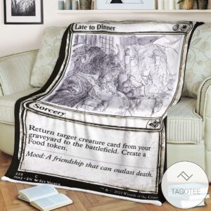 Mh2 329 Late To Dinner Mtg Game Magic The Gathering Blanket