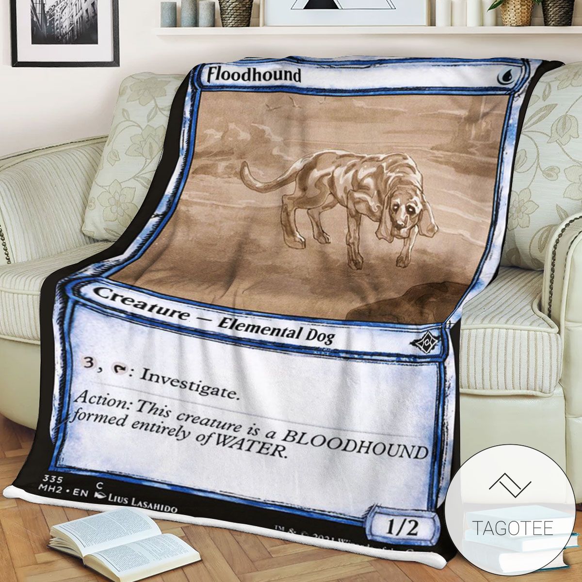 Mh2 335 Floodhound Mtg Game Magic The Gathering Blanket Mh2 335 Floodhound Mtg Game Magic The Gathering Blanket