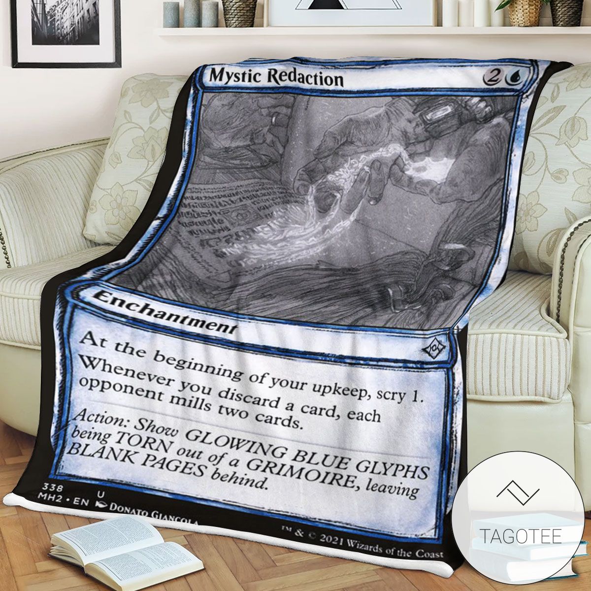 Mh2 338 Mystic Redaction Mtg Game Magic The Gathering Blanket Mh2 338 Mystic Redaction Mtg Game Magic The Gathering Blanket