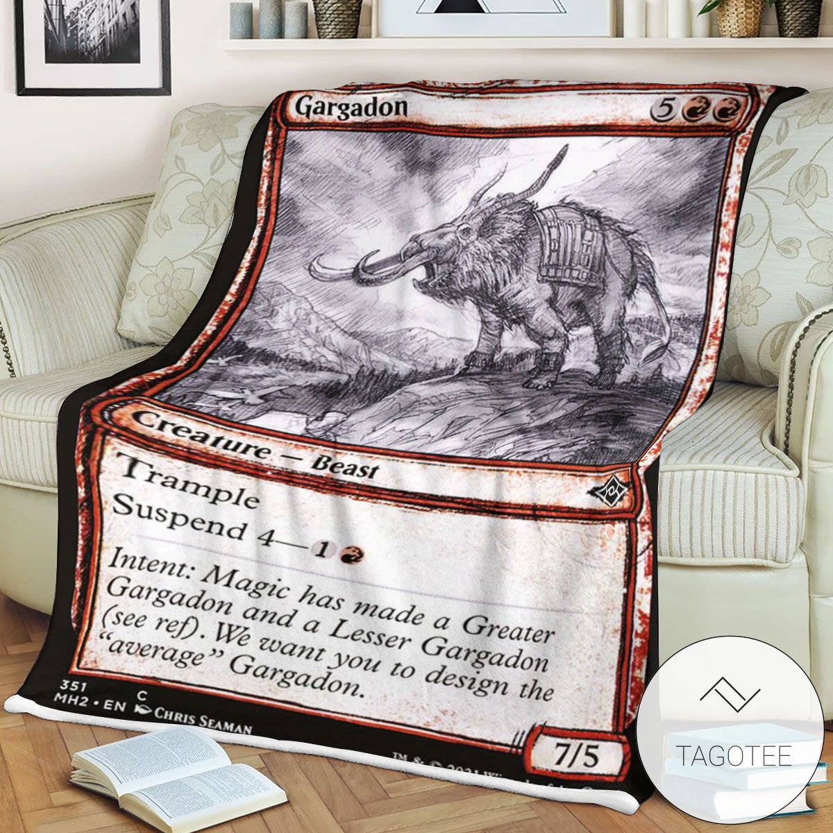 Mh2 351 Gargadon Mtg Game Magic The Gathering Blanket Mh2 351 Gargadon Mtg Game Magic The Gathering Blanket