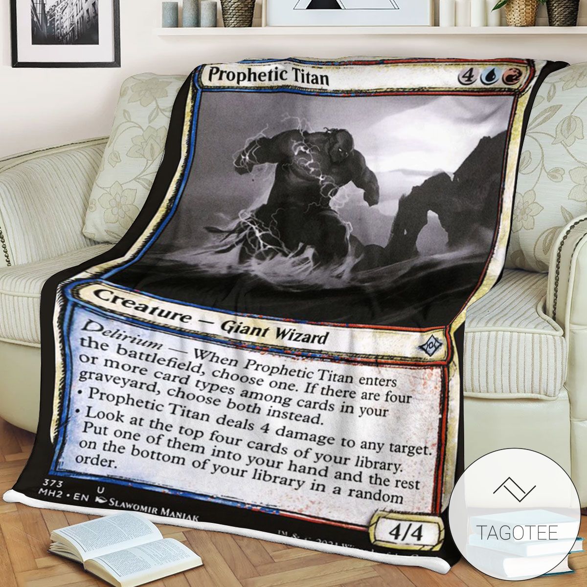 Mh2 373 Prophetic Titan Mtg Game Magic The Gathering Blanket Mh2 373 Prophetic Titan Mtg Game Magic The Gathering Blanket
