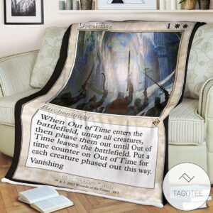 Mh2 383 Out Of Time Mtg Game Magic The Gathering Blanket