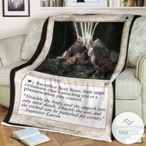 Mh2 387 Soul Snare Mtg Game Magic The Gathering Blanket