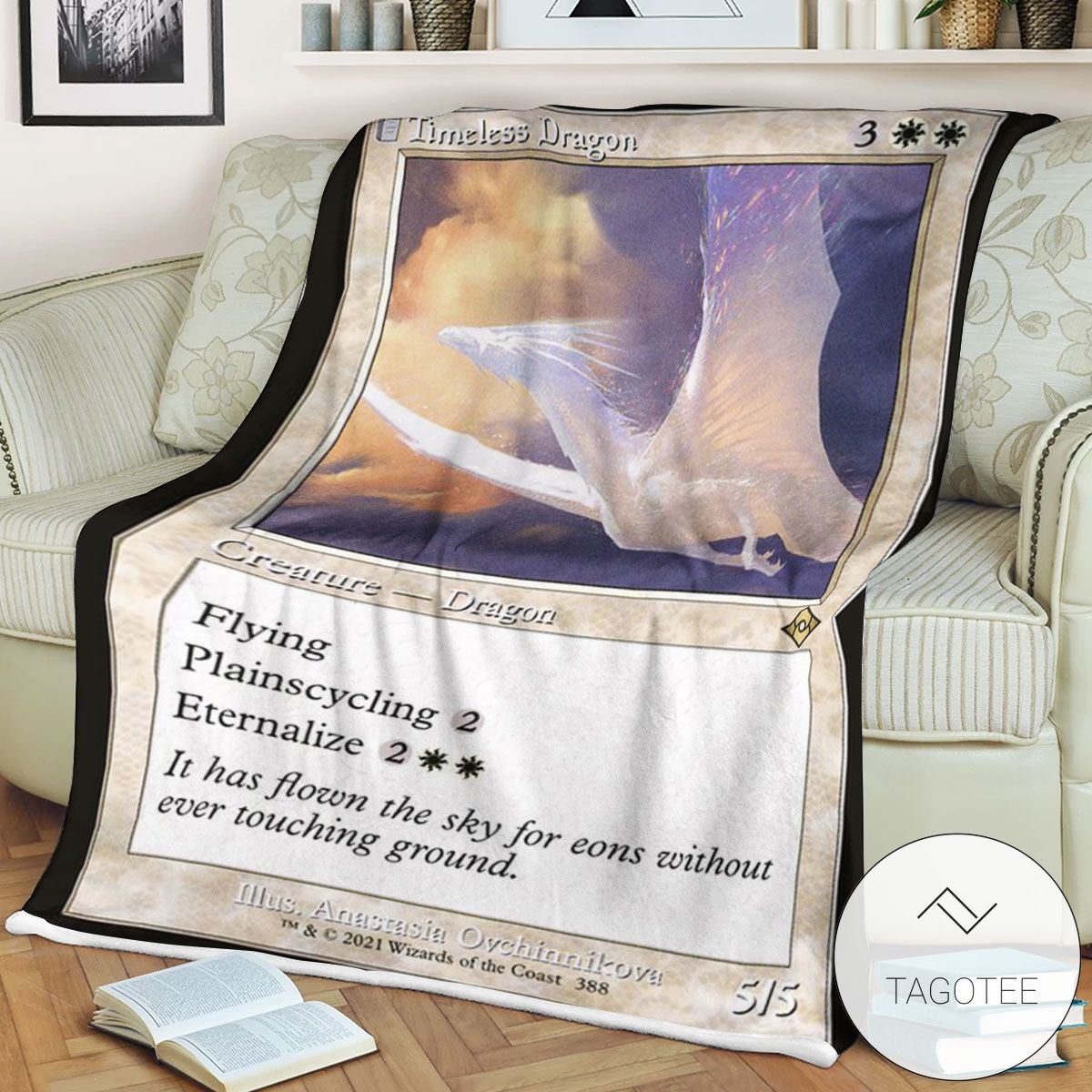 Mh2 388 Timeless Dragon Mtg Game Magic The Gathering Blanket Mh2 388 Timeless Dragon Mtg Game Magic The Gathering Blanket