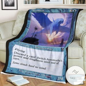 Mh2 389 Aeromoeba Mtg Game Magic The Gathering Blanket