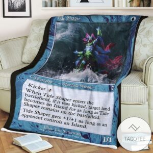 Mh2 394 Tide Shaper Mtg Game Magic The Gathering Blanket