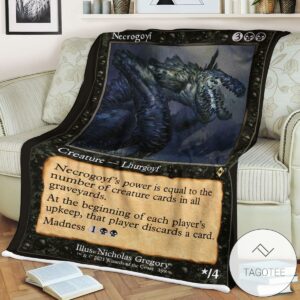 Mh2 398 Necrogoyf Mtg Game Magic The Gathering Blanket