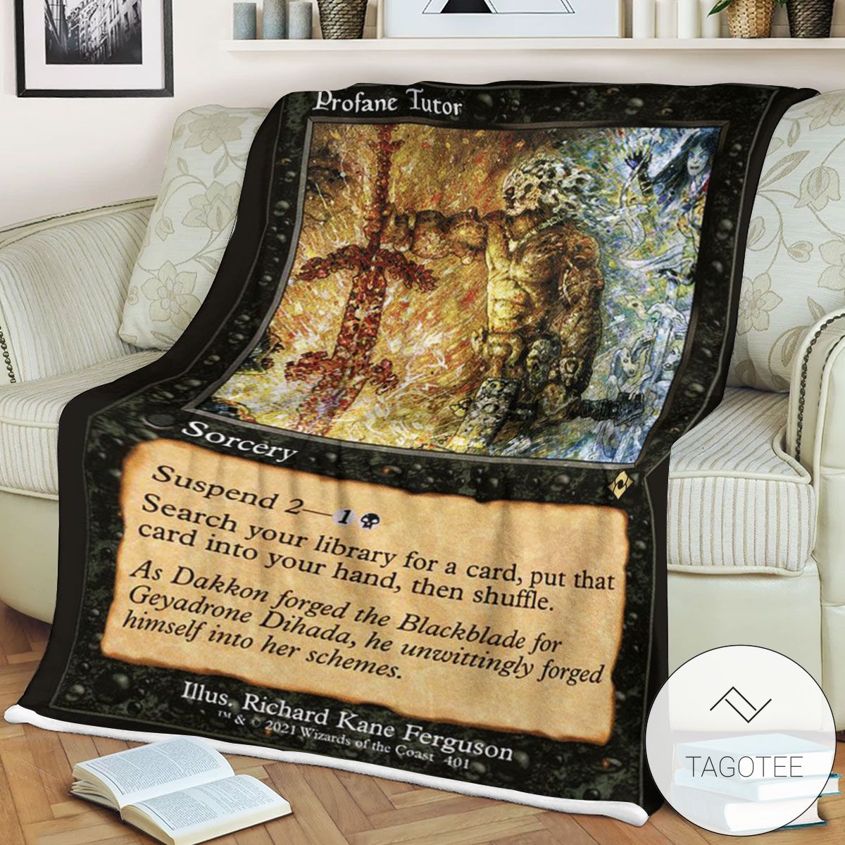 Mh2 401 Profane Tutor Mtg Game Magic The Gathering Blanket Mh2 401 Profane Tutor Mtg Game Magic The Gathering Blanket